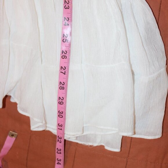 Lulus White Polyester Blend Sleeveless Knee Length Dress Women's Size S - Picture 9 of 10